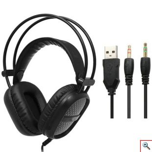 Gaming Ακουστικά 3,5 mm E-Sport Headphones με Μικρόφωνο - LED RGB The Engineer