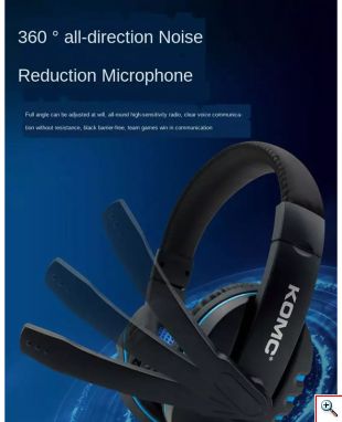 Gaming Ρυθμιζόμενα - Ελαστικά Ακουστικά Κεφαλής με Μικρόφωνο Jack 3,5mm On Ear για Υπολογιστή - Ενσύρματα PC Headset Κόκκινο