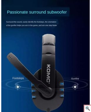 Gaming Ρυθμιζόμενα - Ελαστικά Ακουστικά Κεφαλής με Μικρόφωνο Jack 3,5mm On Ear για Υπολογιστή - Ενσύρματα PC Headset Κόκκινο