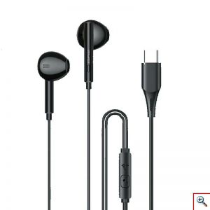Awei® Ενσύρματα Ακουστικά Handsfree με Βύσμα Type C Μαύρα - In-ear Handsfree PC-1T