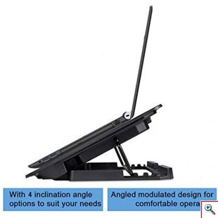 Πολυλειτουργική Βάση Φορητού Υπολογιστή με Ανεμιστήρα USB & LED Φωτισμό - Notebook Cooler SHAOYUNDIAN 