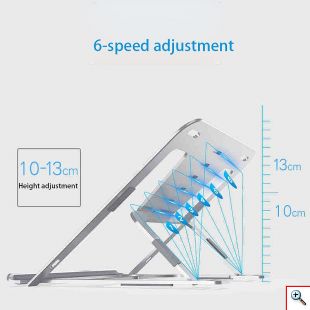 Μεταλλική Βάση Λάπτοπ - Stand Στήριξης Tablet & Φορητού Υπολογιστή με Θήκη Μεταφοράς - Metallic Cooling Pad for Laptop