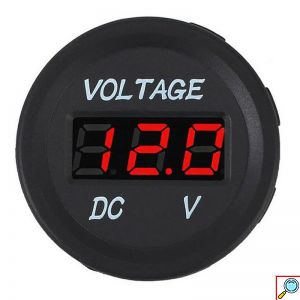 Universal Αδιάβροχο Ψηφιακό LED Βολτόμετρο DC 12V
