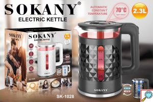 Sokany® Βραστήρας 2.3lt 2000W Μαύρος
