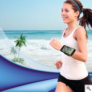 Universal Θήκη Κινητού για Περικάρπιο - Wristband Sport Support For Mobile Phones Μαύρο