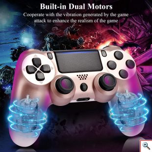 Ασύρματο Χειριστήριο Doubleshock για PS4 Electric - Rose Gold