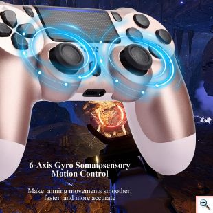 Ασύρματο Χειριστήριο Doubleshock για PS4 Electric - Rose Gold