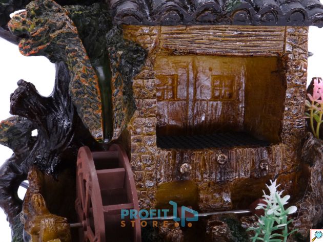 Διακοσμητικό Συντριβάνι Feng Shui Νερόμυλος & Κήπος με LED Πολύχρωμο Φωτισμό 25x17x16εκ ΦΕΝΓΚ ΣΟΥΙ
