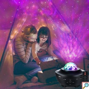 Φωτιστικο Δωματίου tiktok Galaxy Projector LED με Original Laser Effect με Ηχείο Bluetooth - Προτζέκτορας Αστεριών USB