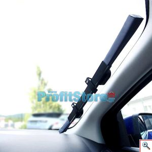 Universal Συρόμενο Σκίαστρο που Κόβεται - Ηλιακή Προστασία Παρμπρίζ Αυτοκινήτου (Κουρτίνα) 145cm