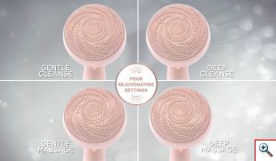 Βούρτσα Σιλικόνης με Επιδερμικούς Ηχητικούς Παλμούς για Βαθύ Καθαρισμό & Μασαζ Προσώπου USB - Facial Cleanser & Massager 