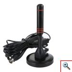Ψηφιακή HDTV Κεραία Τηλεόρασης Υψηλής Απολαβής 3,5dBi με Μαγνητική Βάση - DVD Antenna Αναλογικό & Ψηφιακό Σήμα