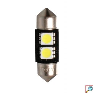 LED Αυτοκινήτου Σωληνωτός 31mm CAN BUS με 3 smd 6000Κ - Σετ 2 τμχ