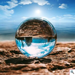 Επαγγελματική Lensball Σφαίρα Φωτογράφισης 60mm με Κρυστάλλινη Βάση για Μοναδικές Λήψεις 