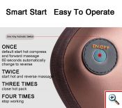 Ηλεκτρικό Θερμαινόμενο Μαξιλάρι Μασάζ Shiatsu Αυχένα για Σπίτι & Αυτοκίνητο