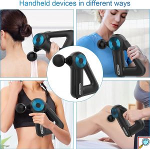 Συσκευή Μασάζ & Αποθεραπείας Δονήσεων για Βαθύ Αθλητικό Μασάζ, Ανάκαμψης & Αποκατάστασης Μυών Επαναφορτιζόμενη - Massage Gun