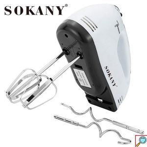Sokany® Ανοξείδωτο Μίξερ Χειρός 7 Ταχυτήτων 180W