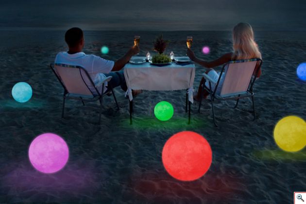 Τηλ/μενο Ανάγλυφο Φωτιστικό Αφής 3D Φεγγάρι Moon Light RGB LED Επαναφορτιζόμενο με 16 Αποχρώσεις & 4 Προγράμματα