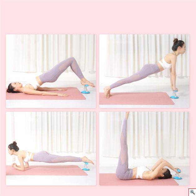 Μπάρα - Βάση Στήριξης & Αντίστασης για Κοιλιακούς & Ασκήσεις Δαπέδου με Βεντούζα - Suction Cup Trainer