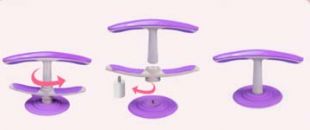 Μπάρα - Βάση Στήριξης & Αντίστασης για Κοιλιακούς & Ασκήσεις Δαπέδου με Βεντούζα - Suction Cup Trainer