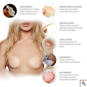 Αόρατα Καλύμματα Θηλής 2τμχ - Nipple Silicone Pad