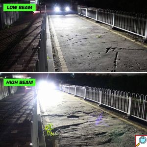 2x Novsight Λαμπτήρες LED Φώτα Πορείας Αυτοκινήτου 12/24V H13 120W (2x60W) 22000LM 6500K IP68 A500 N37