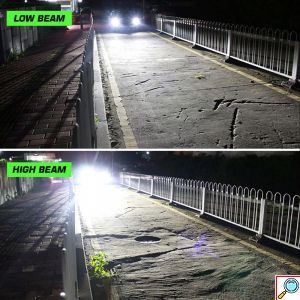 2x Novsight Λαμπτήρες LED Φώτα Πορείας Αυτοκινήτου 12/24V H4 120W (2x60W) 22000LM 6500K IP68 A500 N37