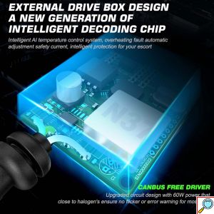 2x Novsight Λαμπτήρες LED Φώτα Πορείας Αυτοκινήτου 12/24V HB4 9006 120W (2x60W) 22000LM 6500K IP68 A500 N37