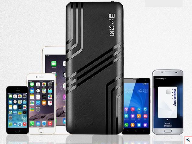 Power Bank 10000mAh - Μπαταρία για Κινητά, Κάμερες και Tablet 2 USB με Τριπλό Καλώδιο - Power Pro Ροζ