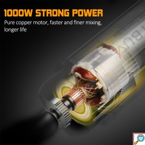 Sokany® Ραβδομπλέντερ με Ανοξείδωτη Ράβδο 1000W Μαύρο