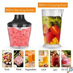 Sokany® Ραβδομπλέντερ με Ανοξείδωτη Ράβδο 1000W Μαύρο