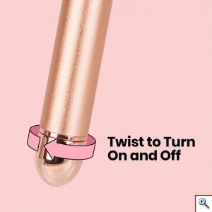 Συσκευή με Ορυκτό Χαλαζία & Δονήσεις για Μασάζ Προσώπου - Facial Massage Roller