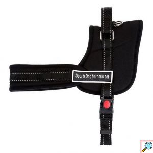 Εκπαιδευτικό Ρυθμιζόμενο Σαμαράκι - Λουρί Σκύλου - SportsDog Harness Set Small Μαύρο