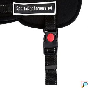 Εκπαιδευτικό Ρυθμιζόμενο Σαμαράκι - Λουρί Σκύλου - SportsDog Harness Set Small Μαύρο