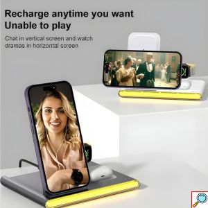 4 σε 1 Ασύρματος Μαγνητικός Φορτιστής 30W & Θύρα PD - Andowl