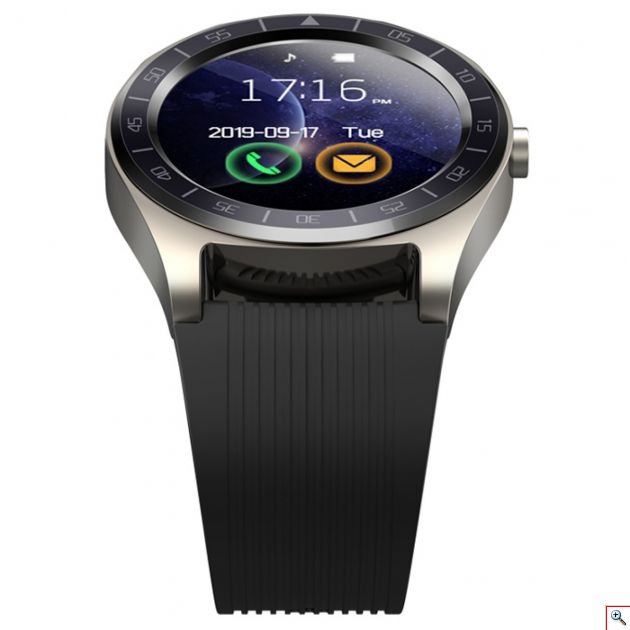 Smartwatch V5 Μαύρο με Κάρτα SIM, Οθόνη Αφής, Bluetooth, θύρα USB, Λειτουργία Άθλησης & Μέτρηση Kαρδιακού Ρυθμού