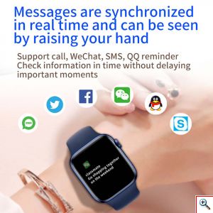 Bluetooth Smart Watch - Αδιάβροχο Ρολόι με Οθόνη Αφής, Οξύμετρο, Βηματομετρητή, Θερμιδομετρητή, Πιεσόμετρο, Παρακολούθηση Ύπνου - LD6