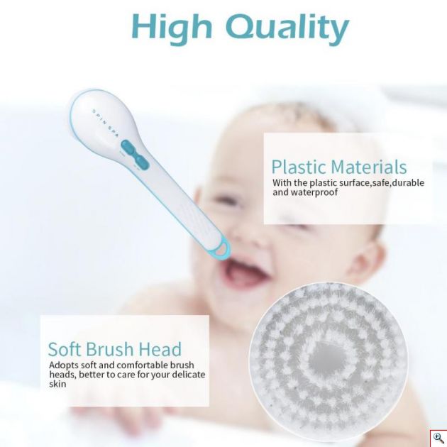 Περιστρεφόμενη Βούρτσα Σώματος 5 σε 1 με 5x Εξαρτήματα Spa