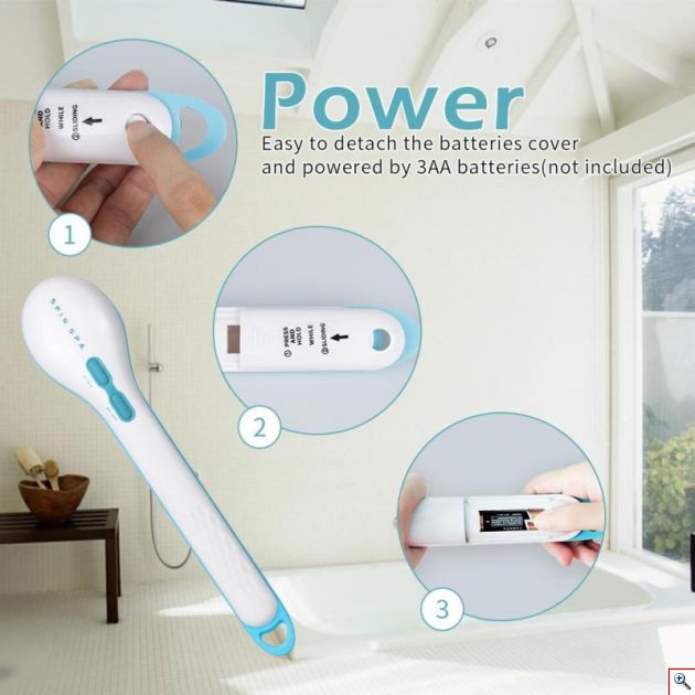 Περιστρεφόμενη Βούρτσα Σώματος 5 σε 1 με 5x Εξαρτήματα Spa