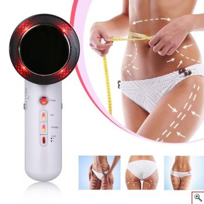 Συσκευή Αδυνατίσματος Ηλεκτρομυϊκής Διέγερσης EMS Υπερήχων & Υπέρυθρης Ενέργειας 3 σε 1 - Weight Loss Ηλεκτροδιέγερσης