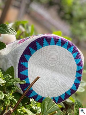 Μοναδική Χειροποίητη Κολομβιανή Boho Style Πλεκτή Τσάντα - Wayuu Mochila