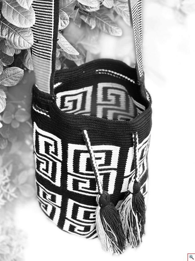 Μοναδική Χειροποίητη Κολομβιανή Boho Style Πλεκτή Τσάντα - Wayuu Mochila