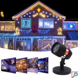 Νυχτερινός Γιορτινός Φωτισμός με 12 Θέματα Star Slides Projector για Χριστούγεννα, Πάσχα, Απόκριες, Άγιο Βαλεντίνο & Γενέθλια - Προβολέας Προτζέκτορας Σλάηντς