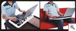 Φορητό, Aναδιπλούμενο Τραπεζάκι για Laptop με 2 Ανεμιστηράκια