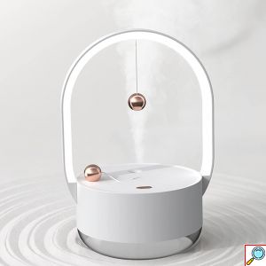 Ομιχλώδης Υγραντήρας Αρωματοθεραπείας με Φως Led 350ml 22×11.5x13cm ForHome