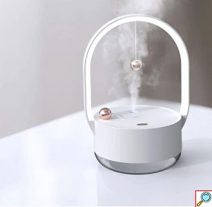 Ομιχλώδης Υγραντήρας Αρωματοθεραπείας με Φως Led 350ml 22×11.5x13cm ForHome