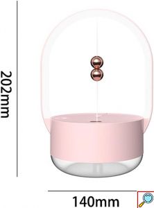 Ομιχλώδης Υγραντήρας Αρωματοθεραπείας με Φως Led 350ml 22×11.5x13cm ForHome