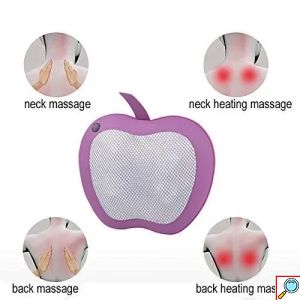 Ηλεκτρικό Μαξιλάρι Μασάζ Shiatsu με Υπέρυθρες Ακτίνες και Περιστρεφόμενες Κεφαλές για το Σπίτι και το Αυτοκίνητο - Car & Home Intelligent Massage Cushion Κόκκινο