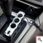 Πολύπριζο Αυτοκινήτου 4 σε 1 με Έξοδο USB και 3 Υποδοχές Αναπτήρα 12 και 24 V