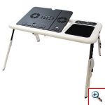 Φορητό, Aναδιπλούμενο Τραπεζάκι για Laptop με 2 Ανεμιστηράκια